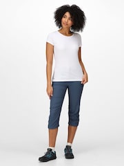 Azul - Regatta Chaska Capri Trousers with 40+ UPF Sun Protection - Imagen 3 de 9