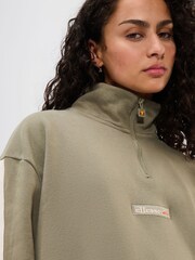 Ellesse Green Zaragoza 1/2 Zip Track Sweat Top - Image 4 of 5