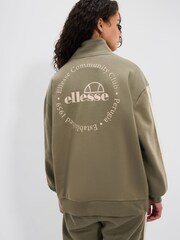 Ellesse Green Zaragoza 1/2 Zip Track Sweat Top - Image 5 of 5