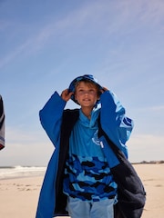 Regatta Blue Junior Waterproof Fleece Lined Changing Robe - Image 1 of 9