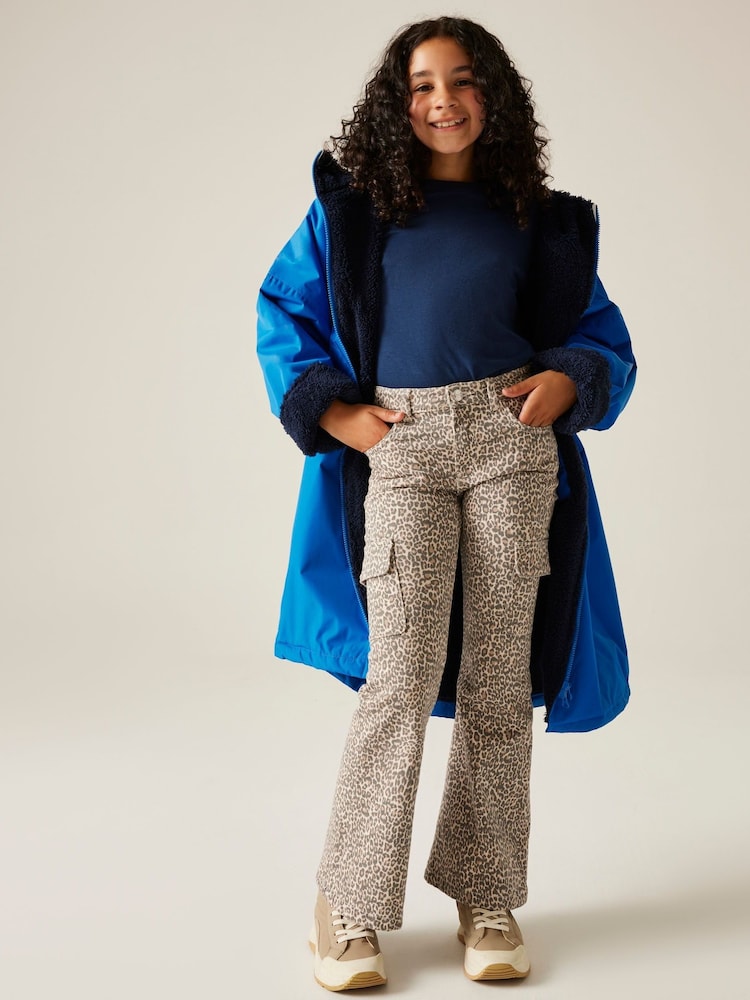 Regatta Blue Junior Waterproof Fleece Lined Changing Robe - Image 5 of 8