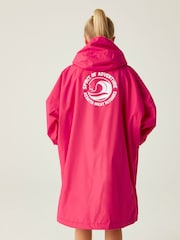 Regatta Pink Junior Waterproof Fleece Lined Changing Robe - Image 2 of 8