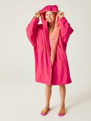 Regatta Pink Junior Waterproof Fleece Lined Changing Robe - Image 3 of 8