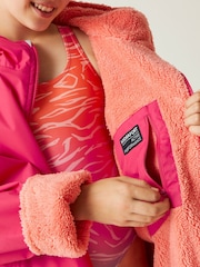Regatta Pink Junior Waterproof Fleece Lined Changing Robe - Image 5 of 8