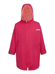 Regatta Pink Junior Waterproof Fleece Lined Changing Robe - Image 6 of 8