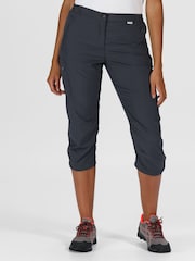 Gris - Regatta Chaska Capri Trousers with 40+ UPF Sun Protection - Imagen 2 de 10