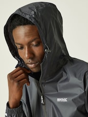 Regatta Grey Mens Waterproof Pack It Jacket III - Image 4 of 9
