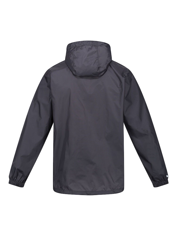 Regatta Grey Mens Waterproof Pack It Jacket III - Image 9 of 9