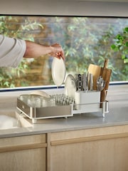 Joseph Joseph Light Stone Expandable Dish Rack With Draining Spout - Image 1 of 5