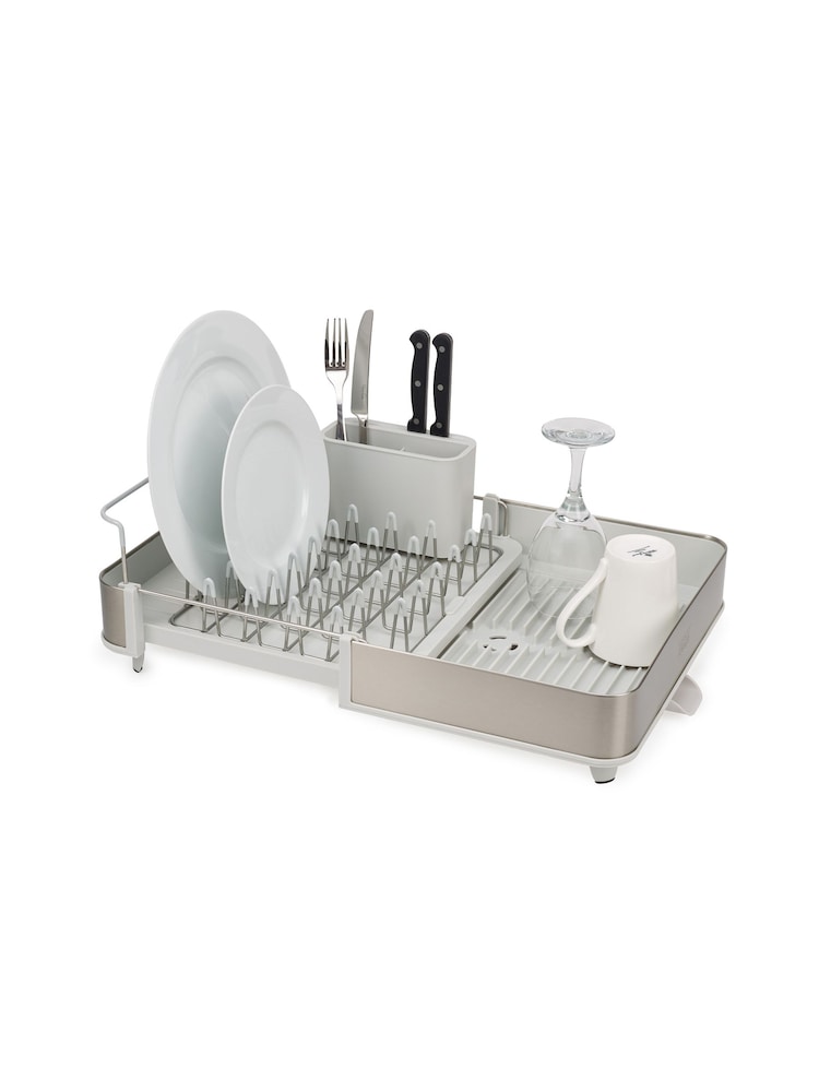 Joseph Joseph Light Stone Expandable Dish Rack With Draining Spout - Image 5 of 5