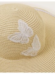 Monsoon Natural Butterfly Floppy Hat - Image 2 of 2