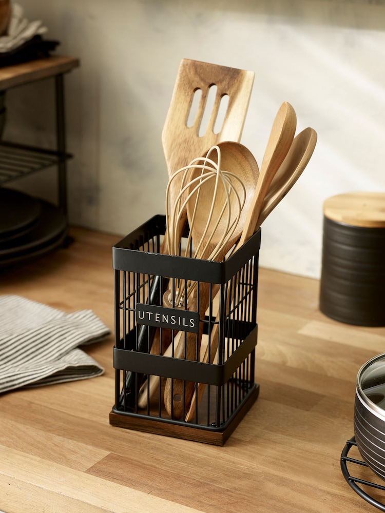 Black Bronx Utensil Pot - Image 1 of 4