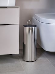 Joseph Joseph Stainless Steel Dark Grey EasyStore Luxe Concealed Toilet Roll Holder - Image 1 of 4