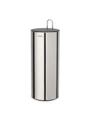 Joseph Joseph Stainless Steel Dark Grey EasyStore Luxe Concealed Toilet Roll Holder - Image 4 of 4