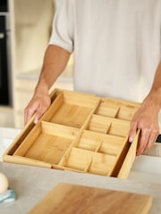 Joseph Joseph Bamboo Expandable Cutlery Utensil and Gadgets Organiser - Image 1 of 4
