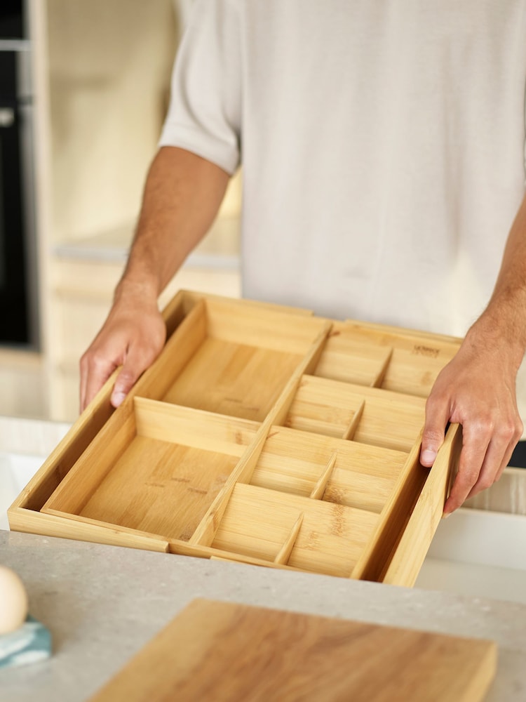 Joseph Joseph Bamboo Expandable Cutlery Utensil and Gadgets Organiser - Image 1 of 4