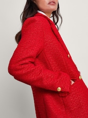 Monsoon Red Rubi Tweed Jacket - Image 5 of 6