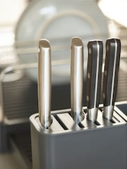 Joseph Joseph Anthracite Expanding Cookware Dish Rack With Draining Spout - Image 2 of 5