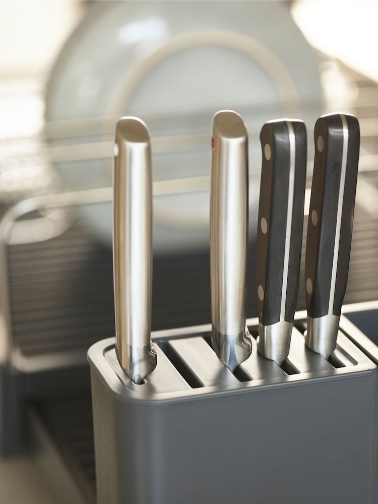 Joseph Joseph Anthracite Expanding Cookware Dish Rack With Draining Spout - Image 2 of 5