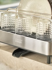 Joseph Joseph Anthracite Expanding Cookware Dish Rack With Draining Spout - Image 3 of 5