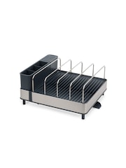 Joseph Joseph Anthracite Expanding Cookware Dish Rack With Draining Spout - Image 4 of 5