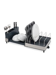Joseph Joseph Anthracite Expanding Cookware Dish Rack With Draining Spout - Image 5 of 5