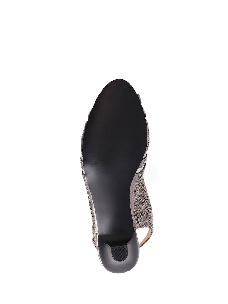 Pavers Natural Pavers Black Slingback Evening Heels - Image 5 of 5