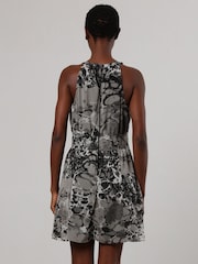 Religion Grey Halterneck Noir Mini Dress With Fitted Empire Line - Image 6 of 8