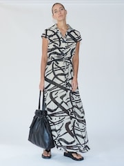 Religion Black/White Destiny Shirt Dress With Tie Belt - Image 5 of 5