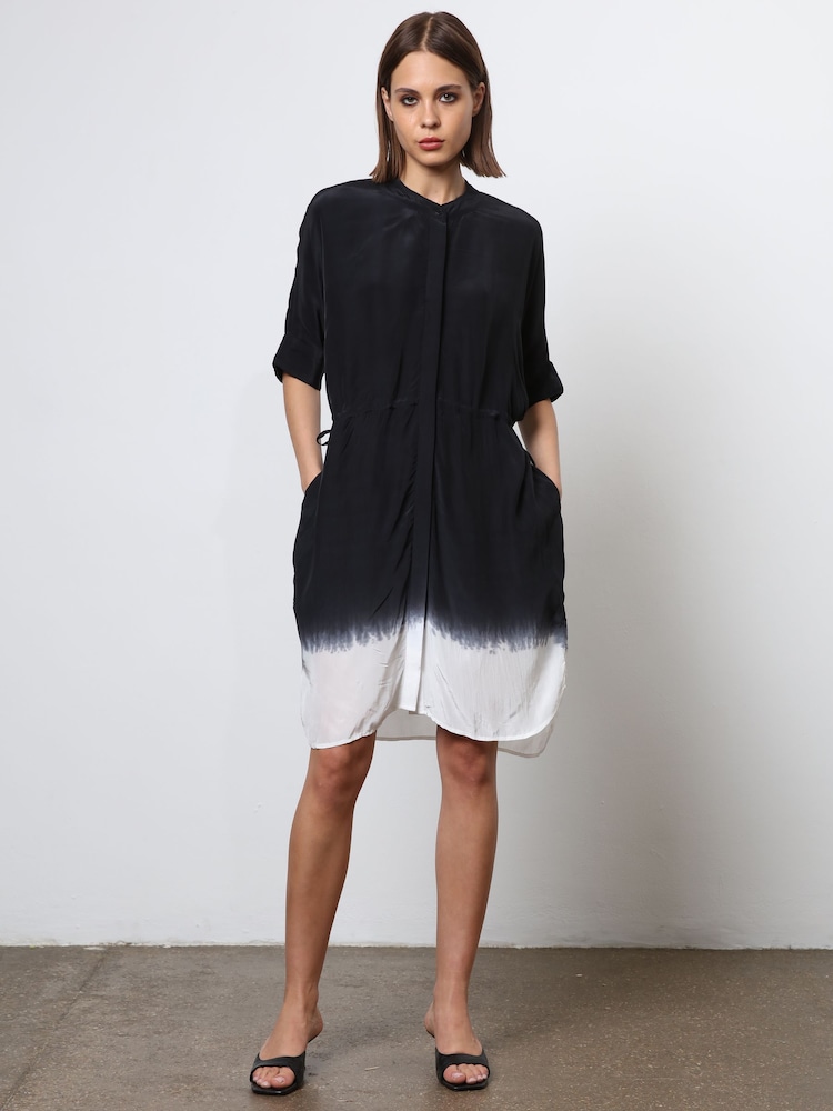 Religion Black Tie Dye Loose Fitting Tunic Shirt Dress - Image 2 of 8