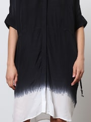 Religion Black Tie Dye Loose Fitting Tunic Shirt Dress - Image 6 of 8