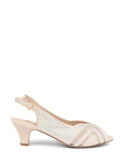 Pavers Nude Pavers Black Slingback Evening Heels - Image 1 of 5