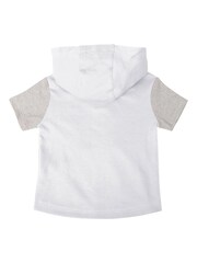 Fanatics Newborn 100% Cotton NBA Brooklyn Nets Bank Shot Creeper White Shorts and T-Shirt Set - Image 3 of 5