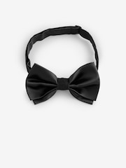 Black Bow Tie Pocket Square And Cufflinks Gift Box Set - Image 5 of 8