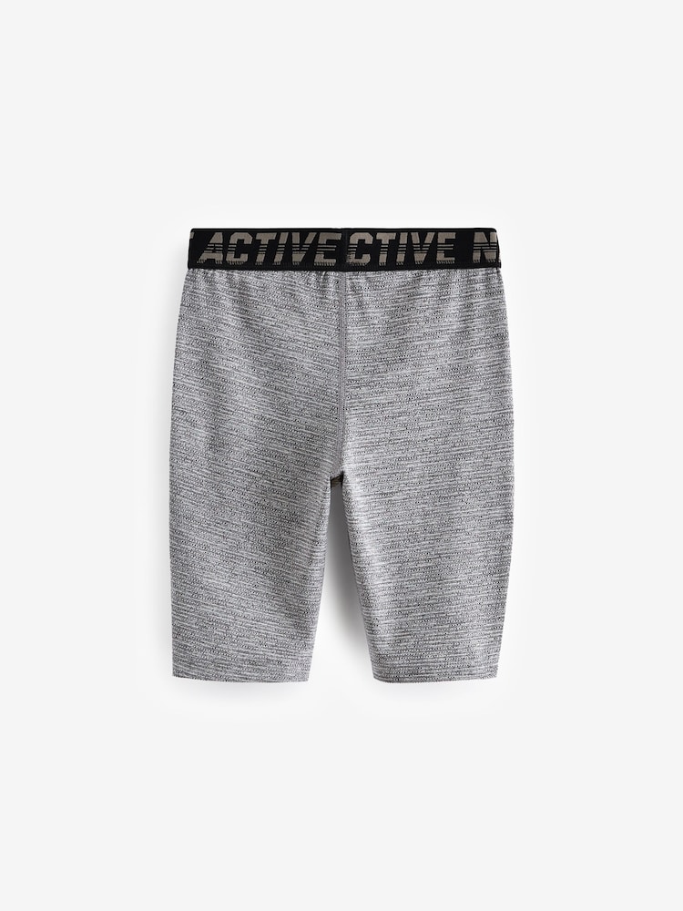 Grey Textured Base Layer Shorts (3-16yrs) - Image 2 of 3