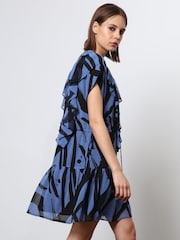 Religion Spark Minikleid mit Stufenrock und abstraktem Druckmuster - Bild 5 von 6