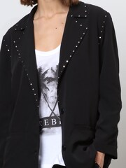 Religion Black Lightweight Casual Blazer With Stud Trims - Image 6 of 6