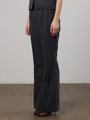 Religion Grey Pinstriped Eide Leg Sharp Trousers - Image 4 of 7