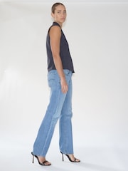 Religion Grey Pinstriped Sharp Waistcoat - Image 5 of 6