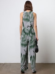 Religion Green Wide Leg Jumpsuit With Wrap Detail Top - Image 3 of 6