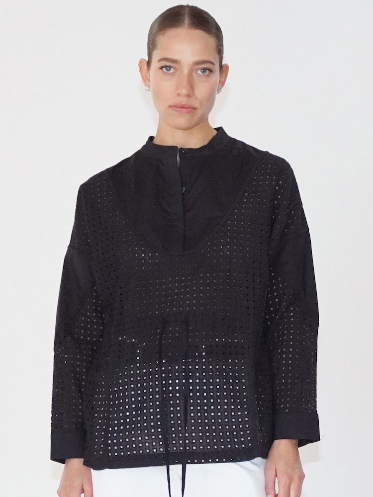 Religion Black Loose Fitting Shirt With Drawstring Waist - Image 1 of 6