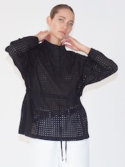 Religion Black Loose Fitting Shirt With Drawstring Waist - Image 3 of 6