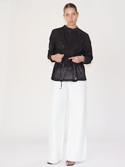 Religion Black Loose Fitting Shirt With Drawstring Waist - Image 5 of 6