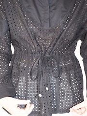 Religion Black Loose Fitting Shirt With Drawstring Waist - Image 6 of 6