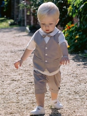 Emile Et Rose Natural 100% Cotton Shirt, Waistcoat and Short 3 Piece Set - Image 1 of 5