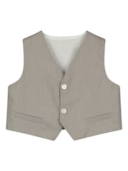 Emile Et Rose Natural 100% Cotton Shirt, Waistcoat and Short 3 Piece Set - Image 5 of 5