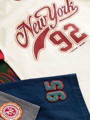 Green/Navy Detroit/ New York Short 100% Cotton Pyjamas 2 Pack (3-16yrs) - Image 5 of 6
