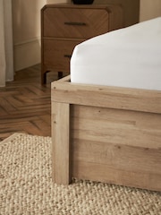 Light Oak Effect Bronx Wooden Bed Frame - Image 3 of 6