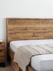 Oak Effect Bronx Wooden Bed Frame - Image 3 of 7