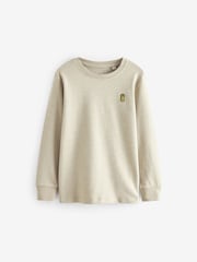 зелений/Grey/екрю/синій - Затишні футболки з довгим рукавом 4 Pack (3-16роки) - Image 4 of 8